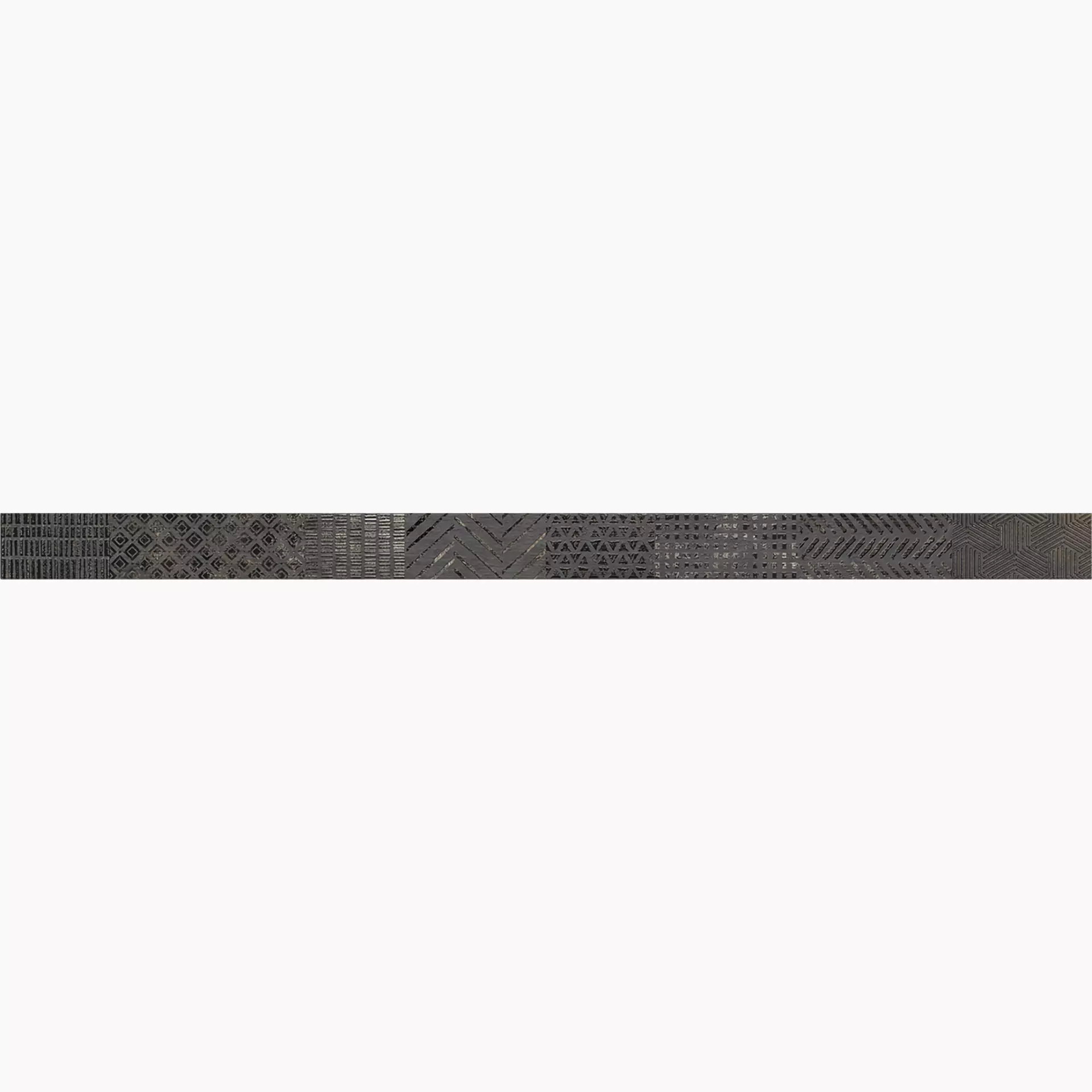 MGM Fabric Black Black FABBLALISHAND 5,8x90cm Bordüre Handmade rektifiziert 10,2mm