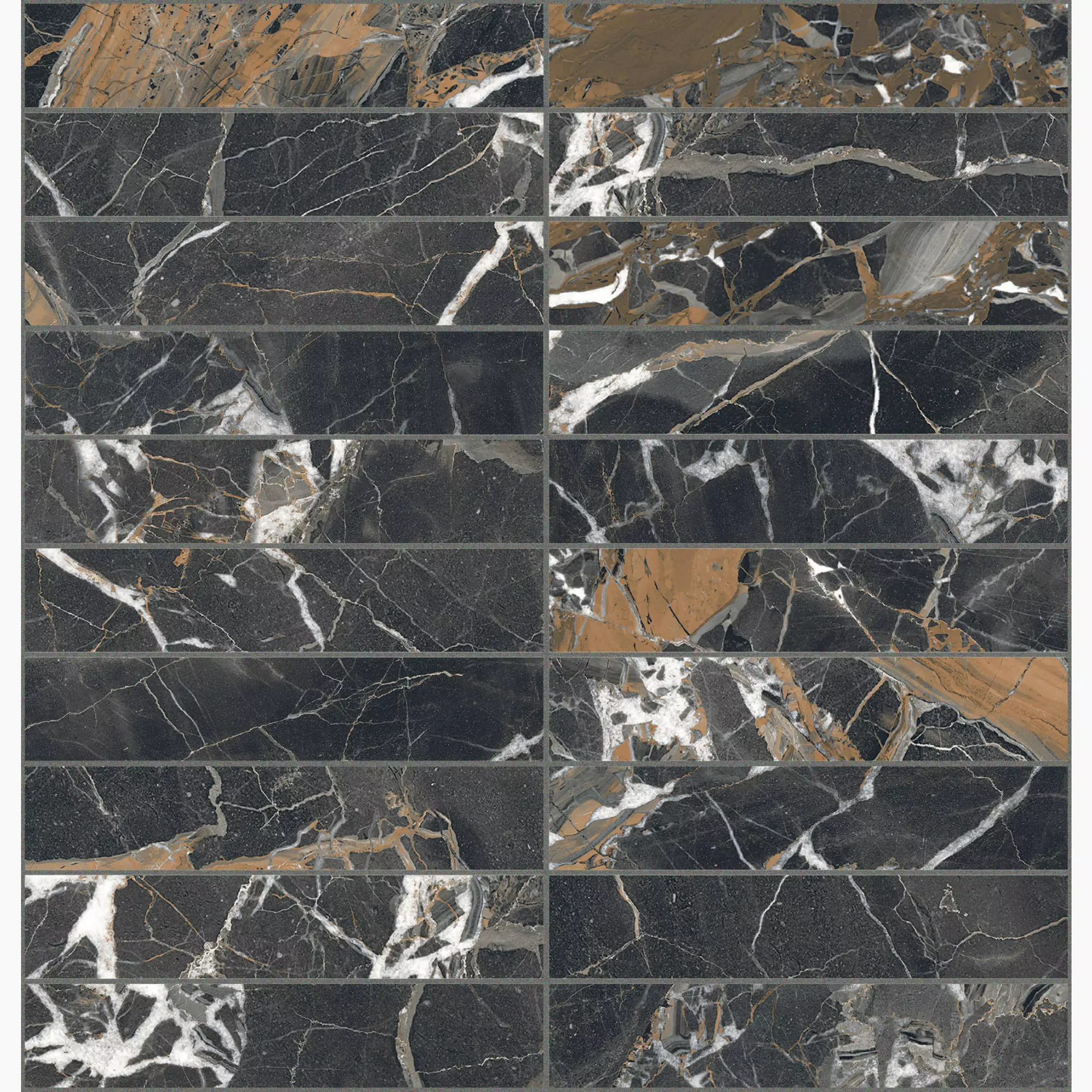 Florim Les Bijoux De Rex Ombre Caravage Naturale – Matt Ombre Caravage 767576 matt natur 30x30cm Mosaik 3x15 rektifiziert 9mm