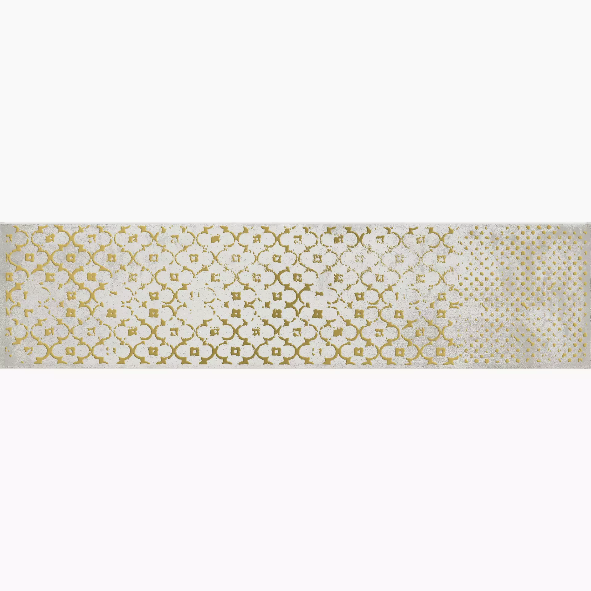 Dado Ceramica Living White Lucido Decor 304047 7,4x31cm