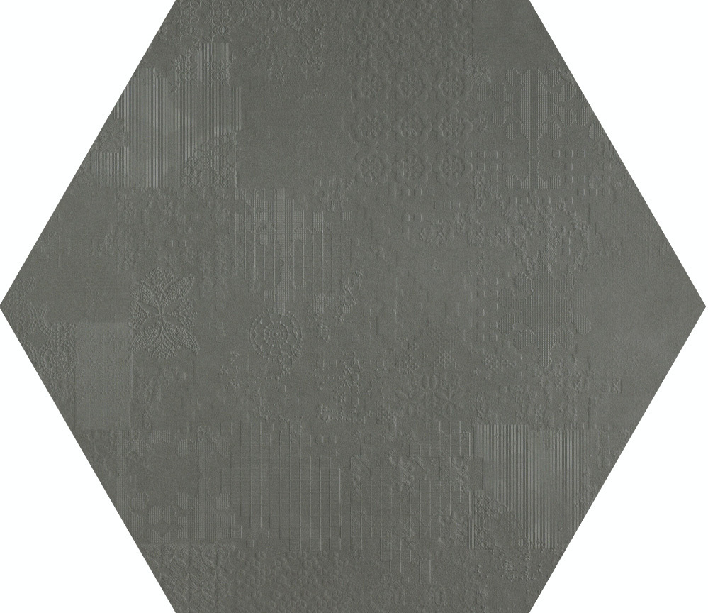 Mutina Dechirer Piombo Hexagon PUDD33 120x120cm rectified 12mm