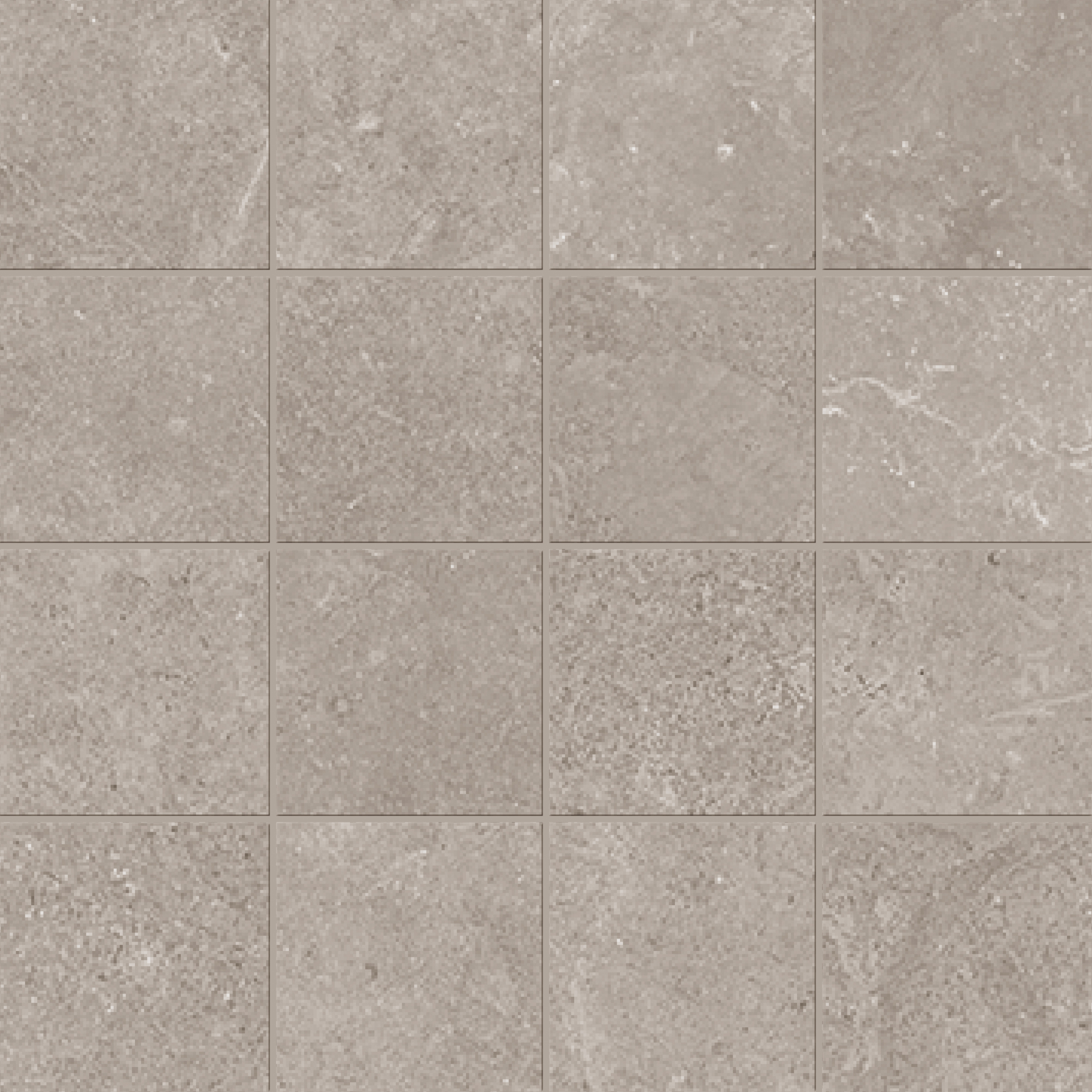 Panaria Prime Stone Silver Prime Antibacterial - Soft Mosaic 16 Pezzi PGZPM20 30x30cm rectified 9,5mm