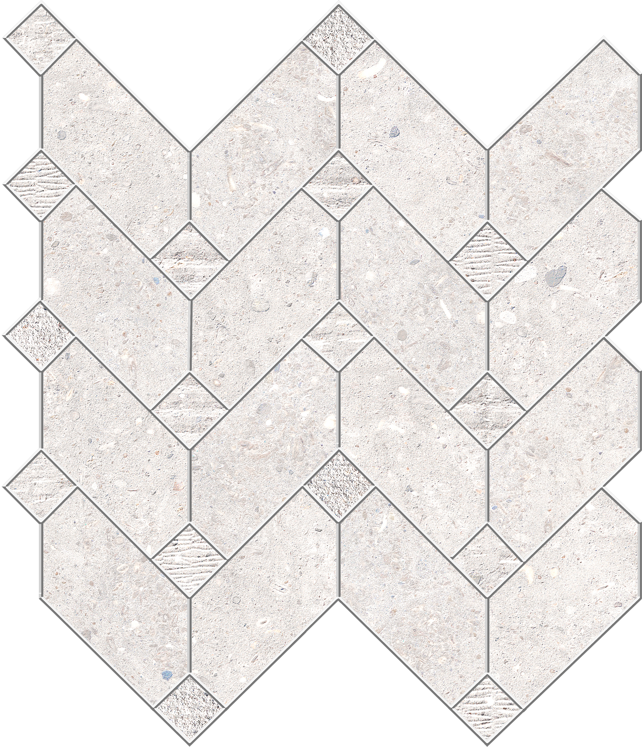 La Fabbrica Agglomerate Pearl Naturale – Lappato Pearl 160301 gelaeppt natur 30x30cm Mosaik 8,8mm