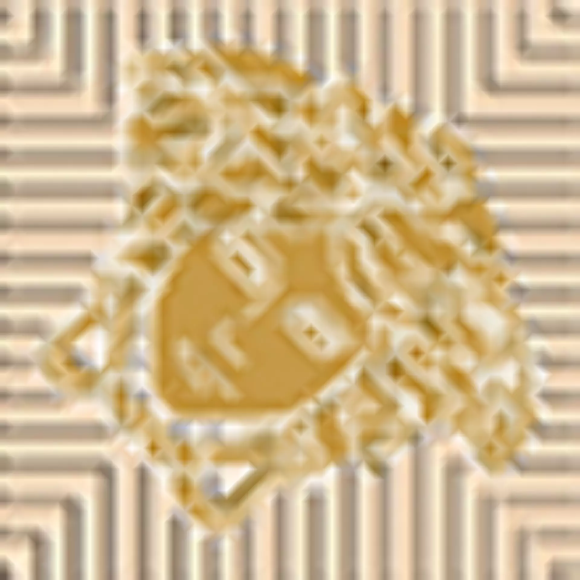 Versace Meteorite Miele - Oro Naturale Miele - Oro G0047145 2,7x2,7cm Tozzetto Medusa rektifiziert 9,5mm