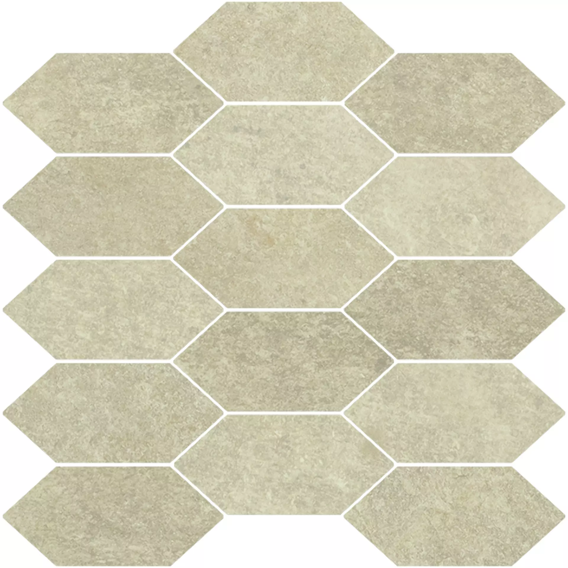 Bodenfliese,Wandfliese Cercom Absolute Clay Naturale Clay 1076680 natur 30x30cm Mosaik Losanga rektifiziert