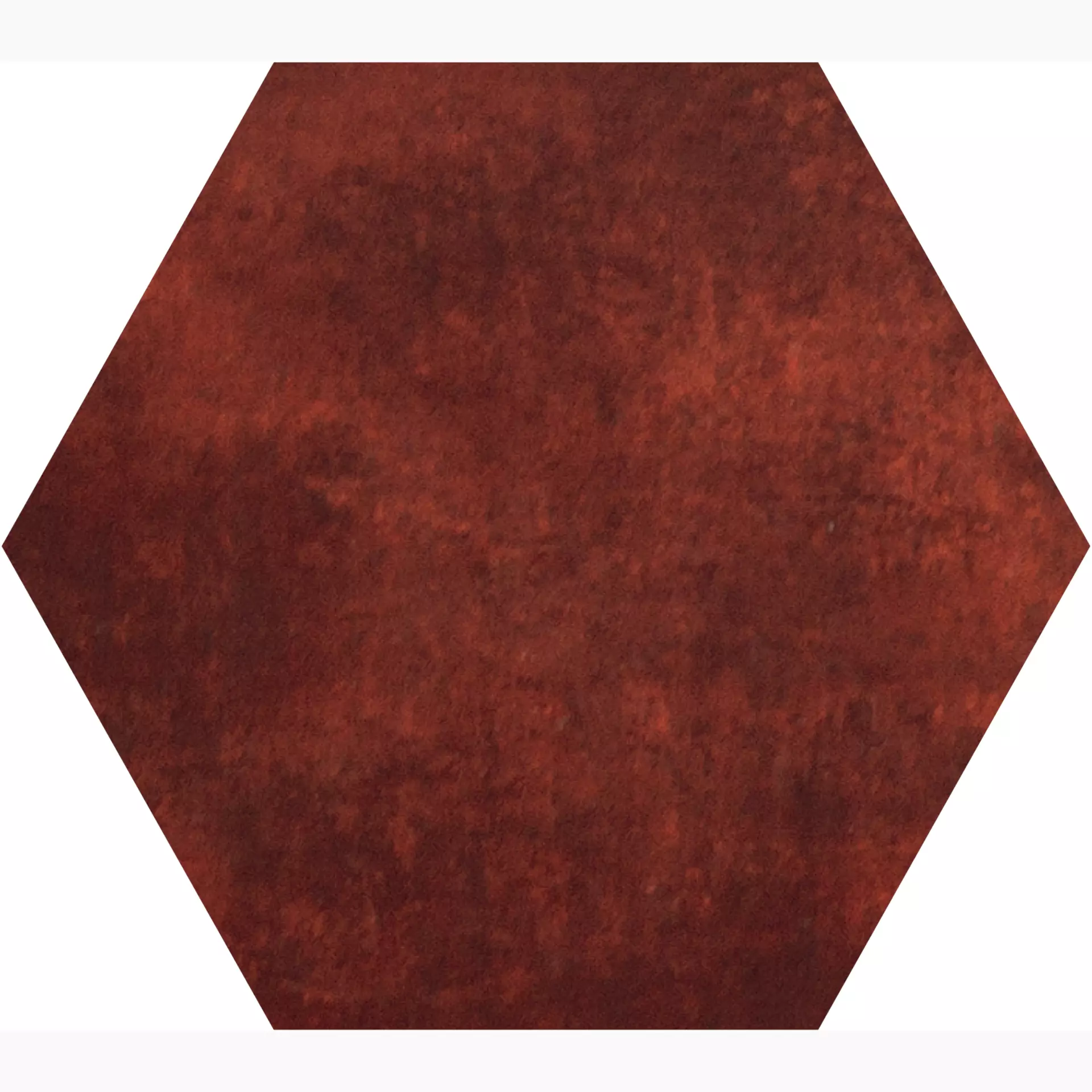 Gigacer Krea Red Krea Red PO9ESARED natur matt 16x18cm Dekor Small Hexagon rektifiziert 4,8mm