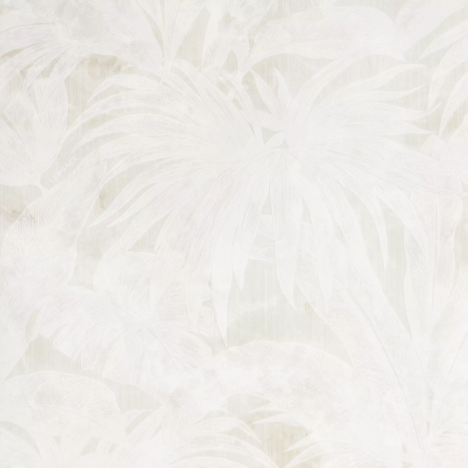 Versace Emote Crema Marfil - Bianco Lux Crema Marfil - Bianco G0262766 78x78cm Dekor Palme A rektifiziert 9,5mm