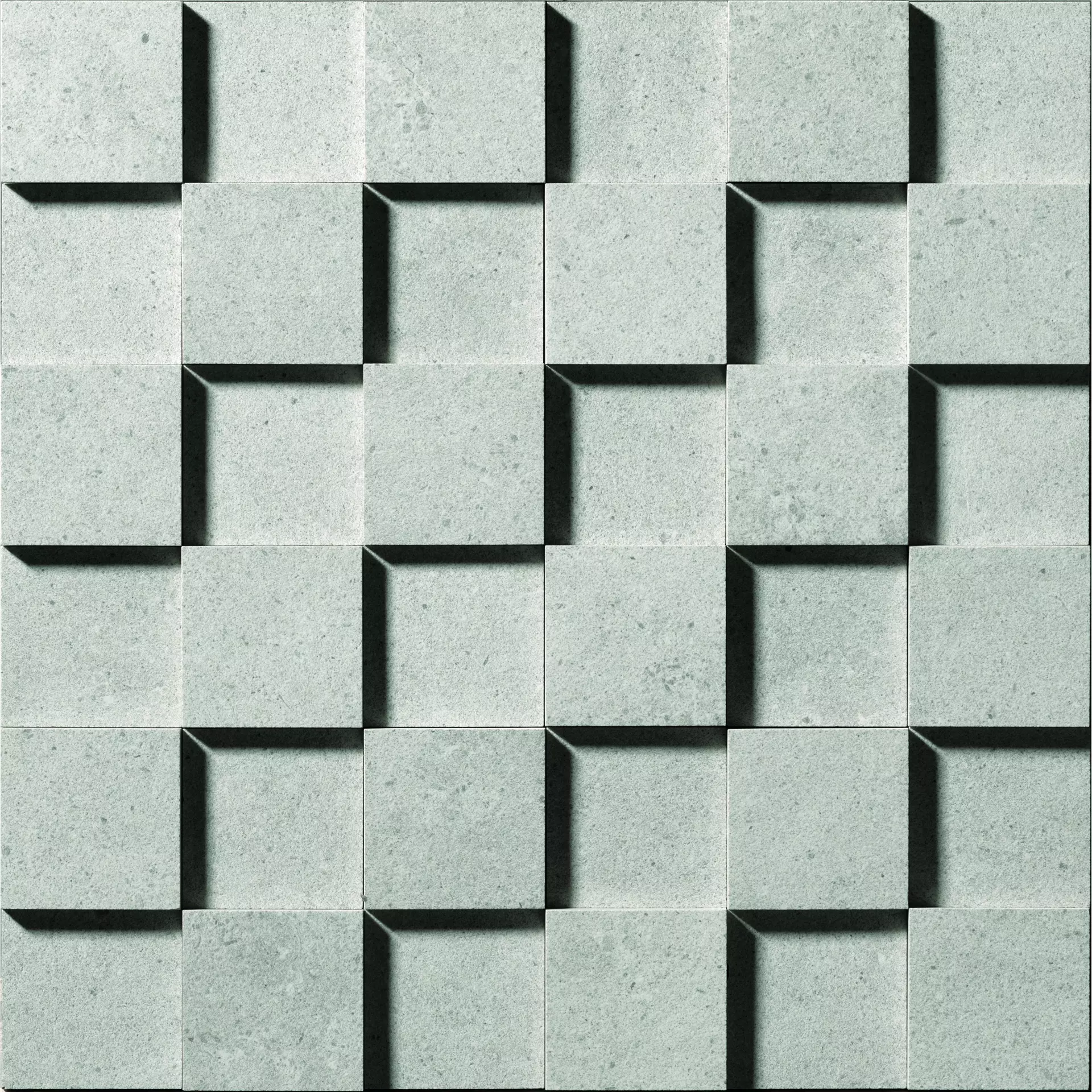 Cercom Square White Naturale Mosaic Cube 3D 1065096 30x30cm rectified