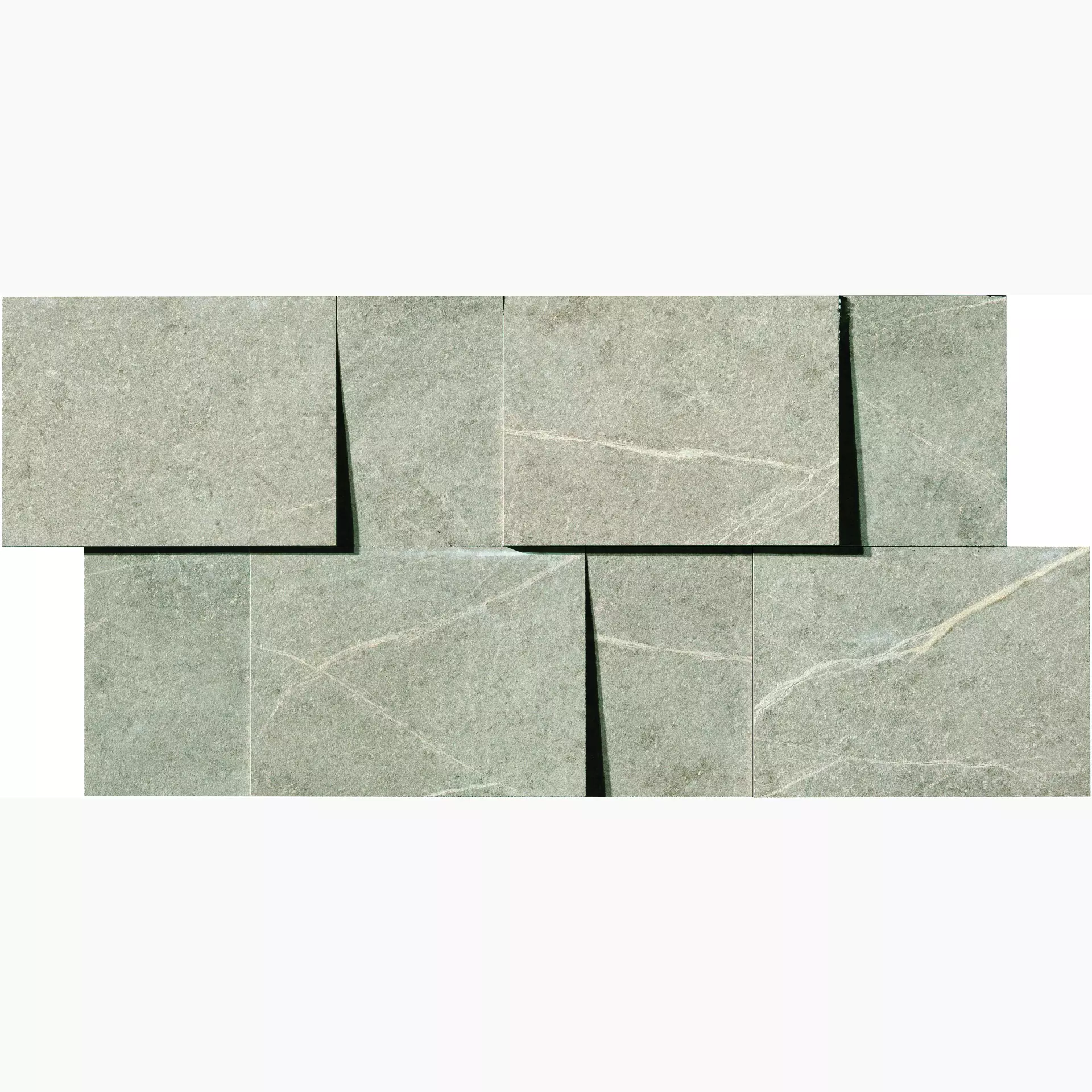 Bodenfliese,Wandfliese Cercom Soap Stone White Naturale White 1070920 natur 30x60cm Mosaik 3D rektifiziert