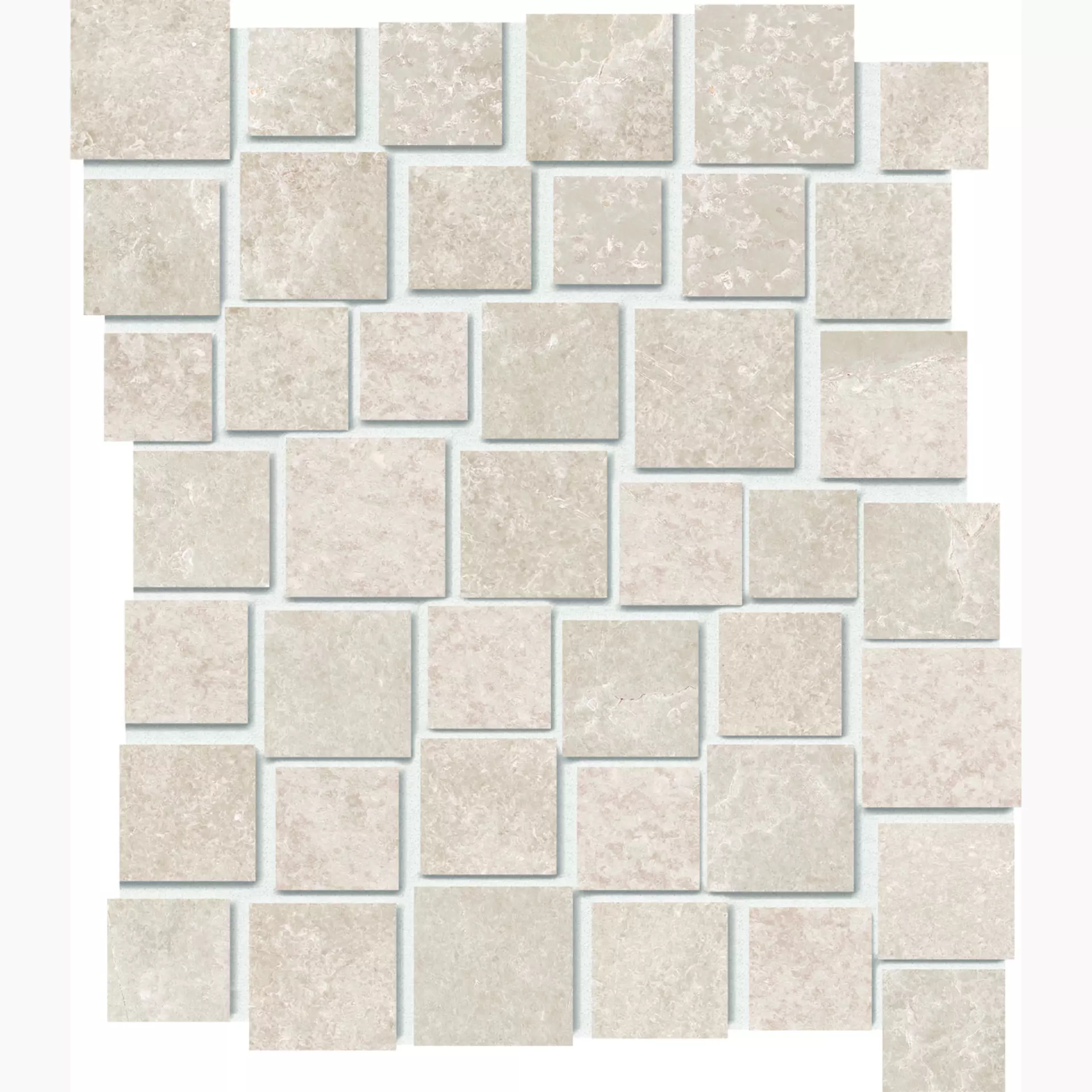 Provenza Groove Hot White Naturale Mosaic Penta E3GE 28,7x33cm rectified 9,5mm
