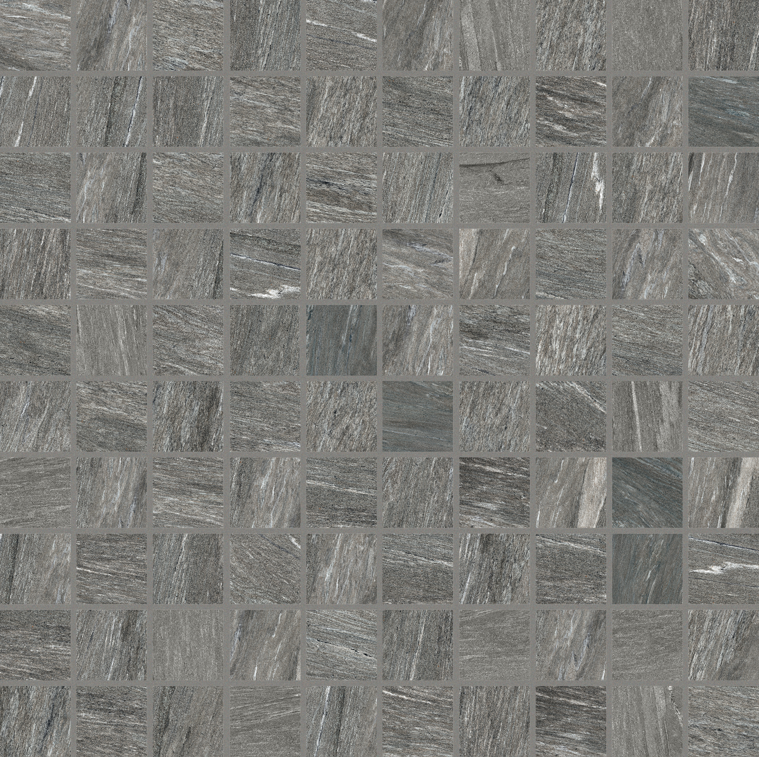 Bodenfliese,Wandfliese Florim Airtech Basel Grey High – Glossy Basel Grey 761039 glaenzend 30x30cm Mosaik 3x3 rektifiziert 9mm