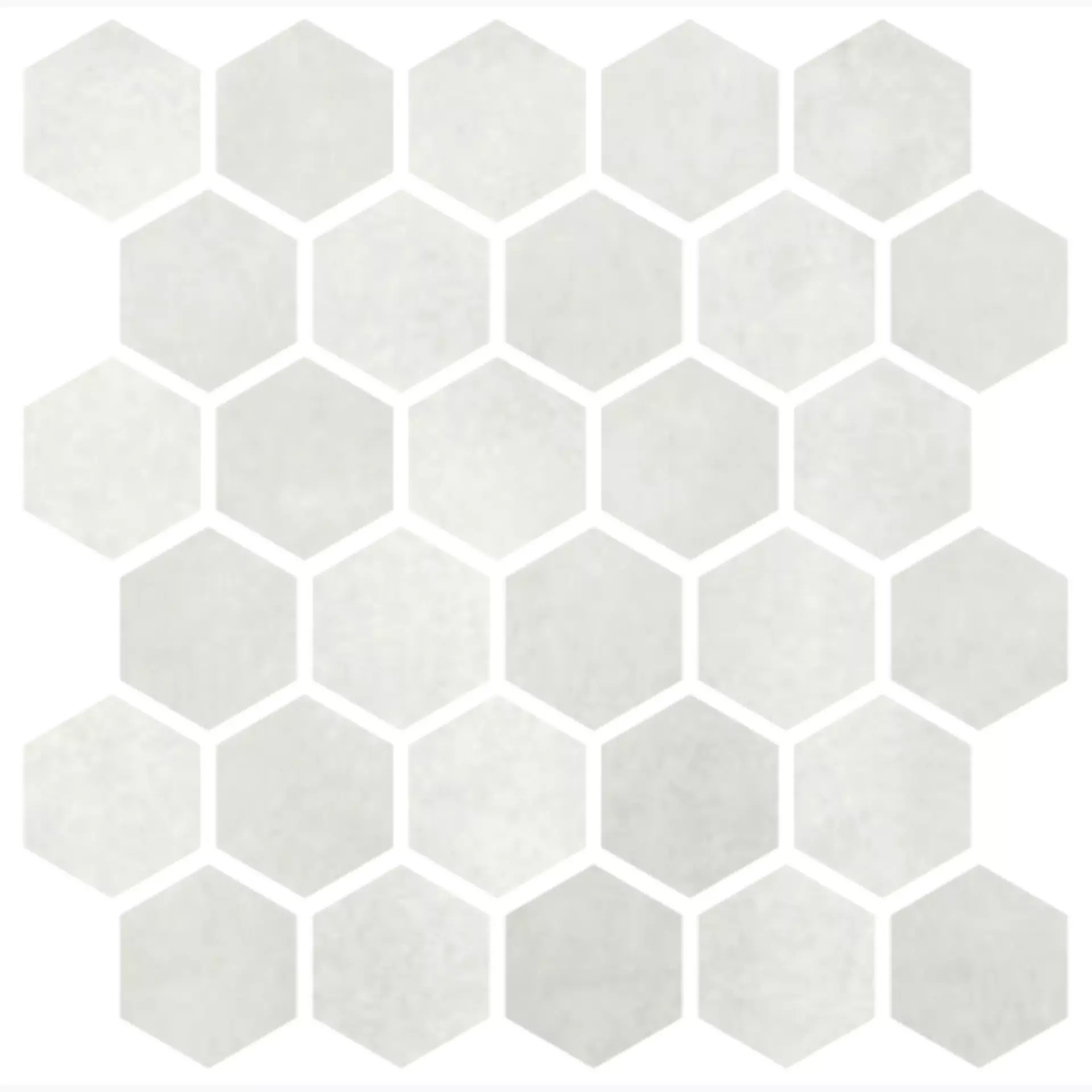 CIR Materia Prima Cloud White Naturale Mosaic Hexagon 1069910 27x27cm 10mm