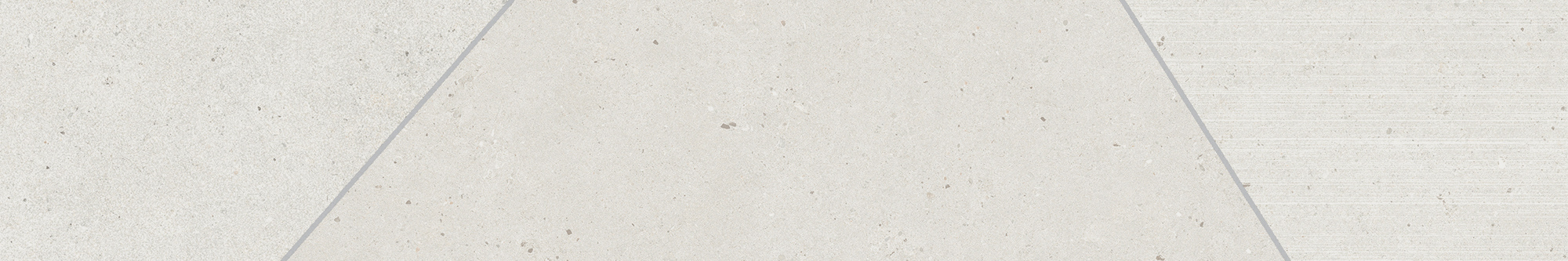 Bodenfliese,Wandfliese Italgraniti Silver Grain White Mix Superfici White SI01EAMA 20x120cm Bordüre rektifiziert 9mm