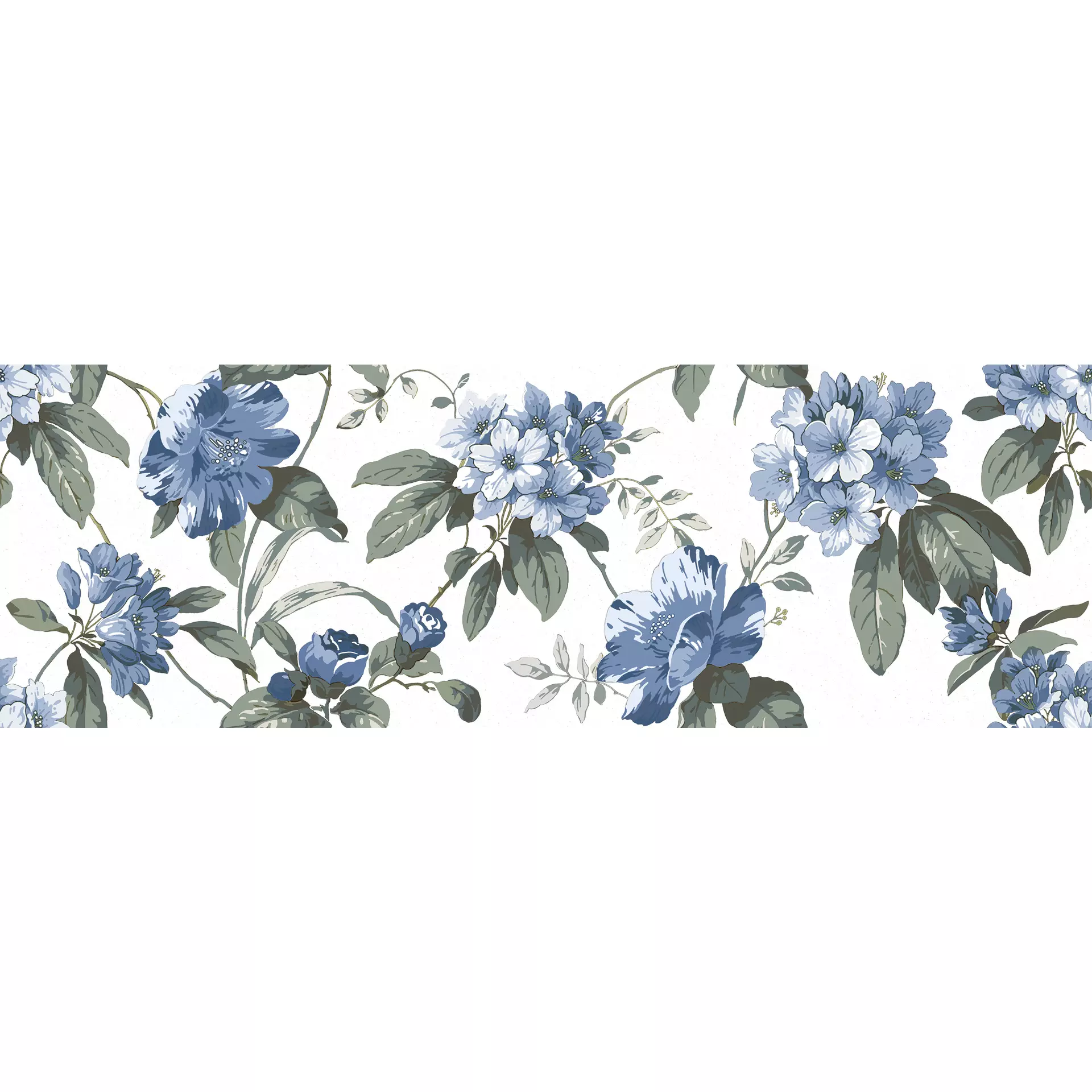 Marazzi Racconti Bianco – Blu – Salvia Naturale – Matt Decor Primule Freddo Touch MD00 30x90cm 10mm