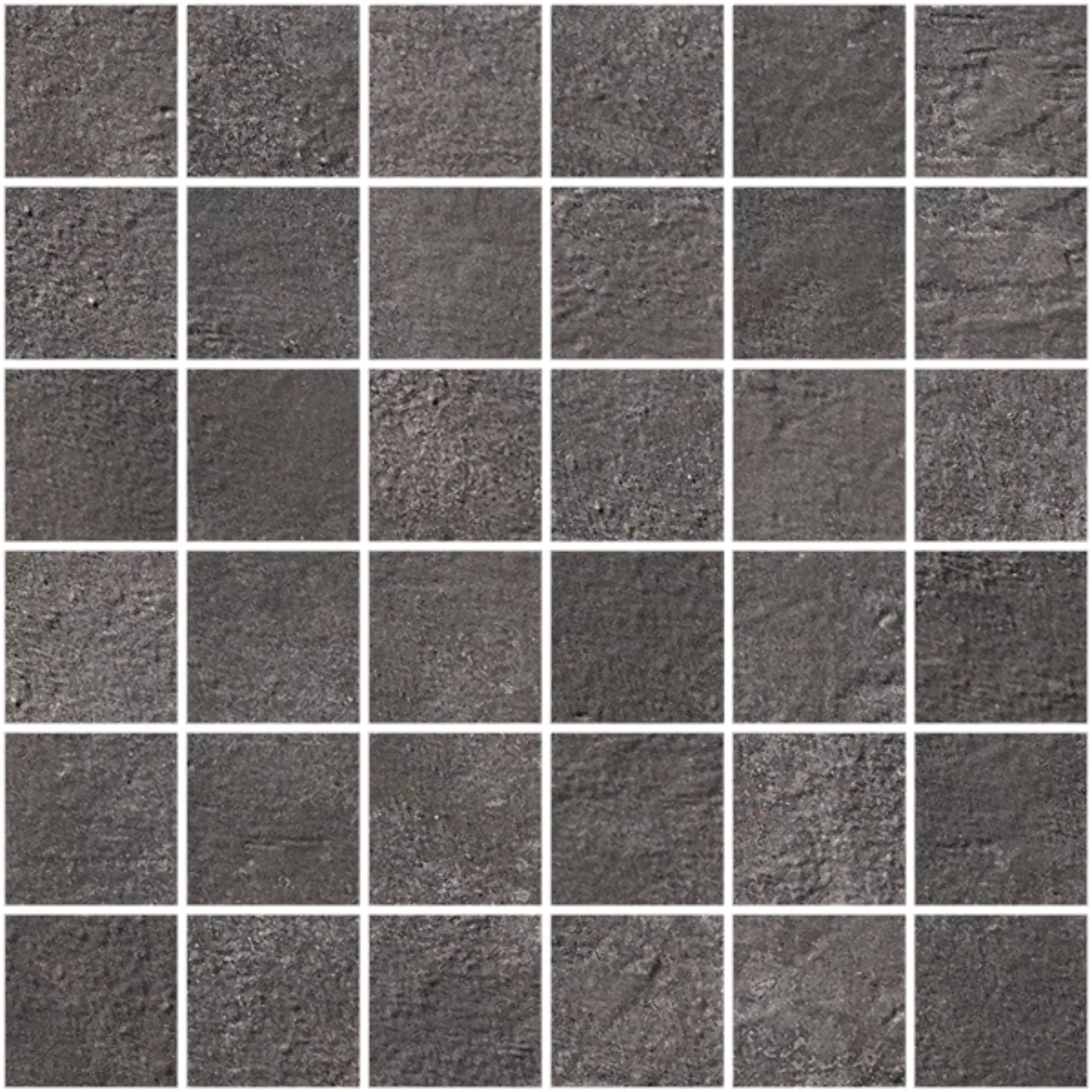 Magica Industry Iron Structured Mosaic 5x5 ID033MS 30x30cm rectified 10,5mm
