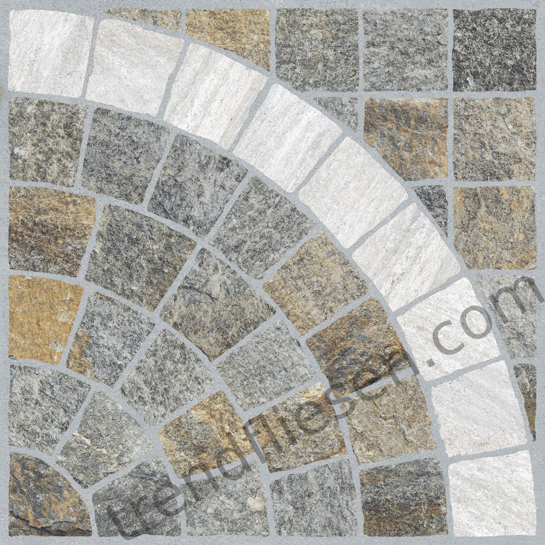 Stone Gres Cubetti Rosone Carrara/Luserna 369 natur 60x60cm rektifiziert 20mm