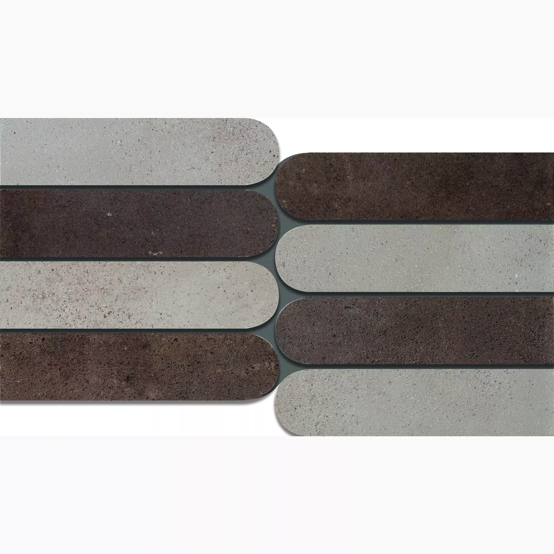 Cercom Infinity Moka – Sand Naturale Mosaic Mix Piano 1073992 20x40cm rectified