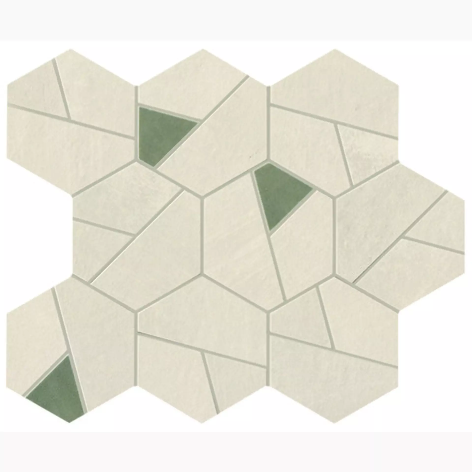 Atlasconcorde Boost Pro Ivory – Olive Matt Ivory – Olive A0QN matt Mosaik Hex rektifiziert