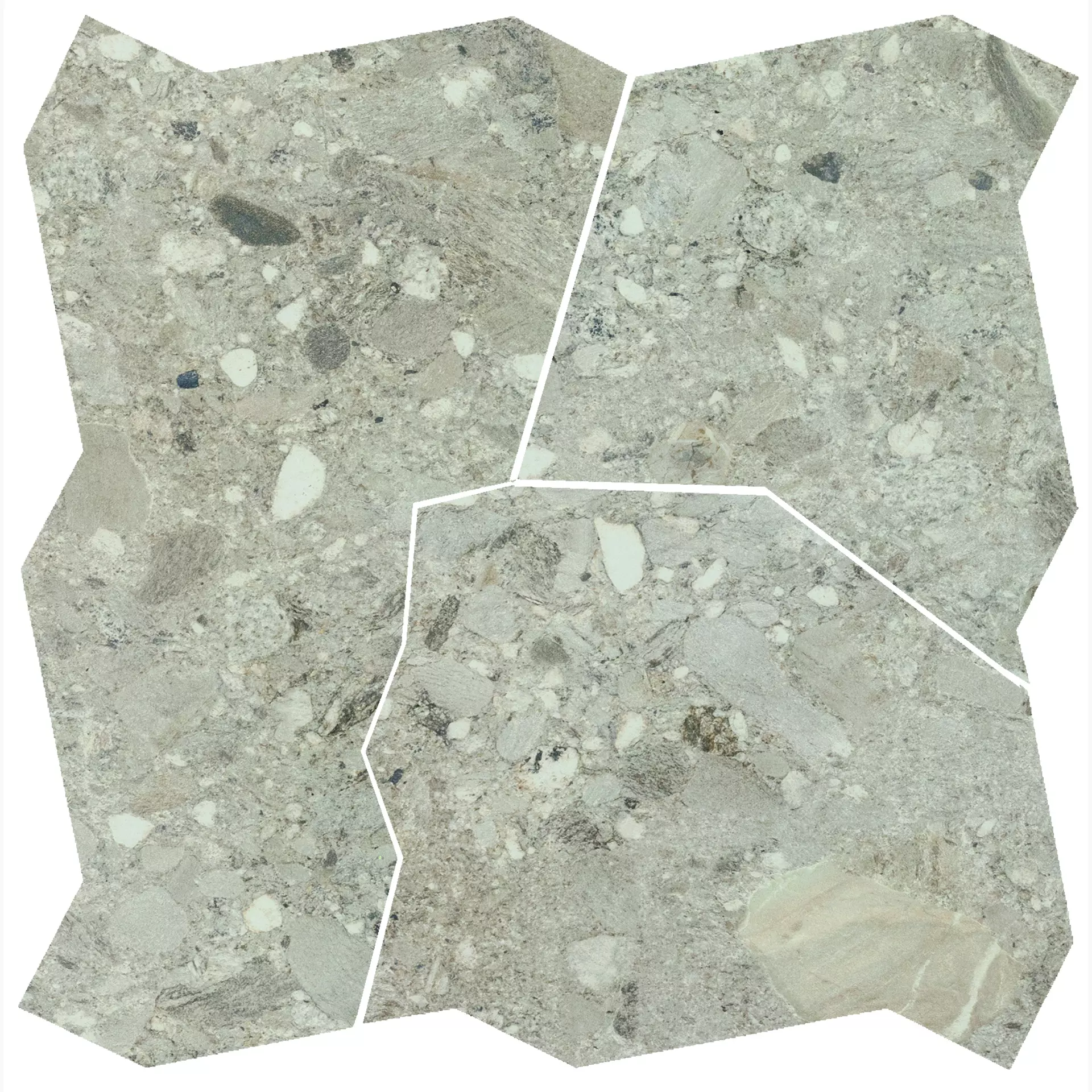 Bodenfliese,Wandfliese Cercom Ceppo Di Gres Sabbia Naturale Sabbia 1077709 natur 58x58cm Palladiana Mix rektifiziert