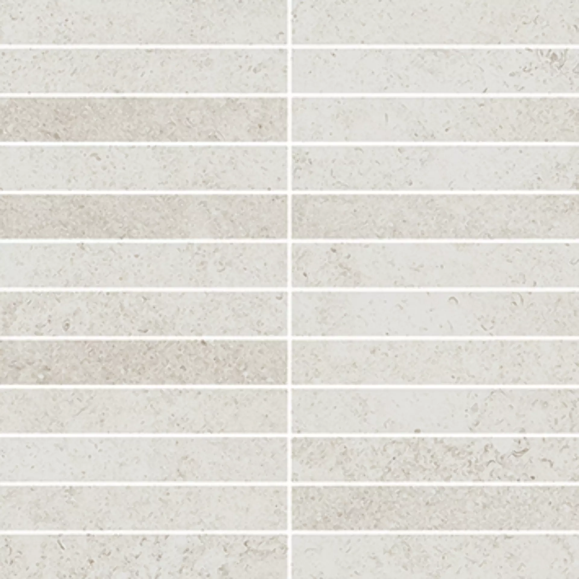 Wandfliese,Bodenfliese Villeroy & Boch Hudson White Sand Matt White Sand 2135-SD1B matt 2,5x15cm Mosaik (2,5x15) rektifiziert 10mm