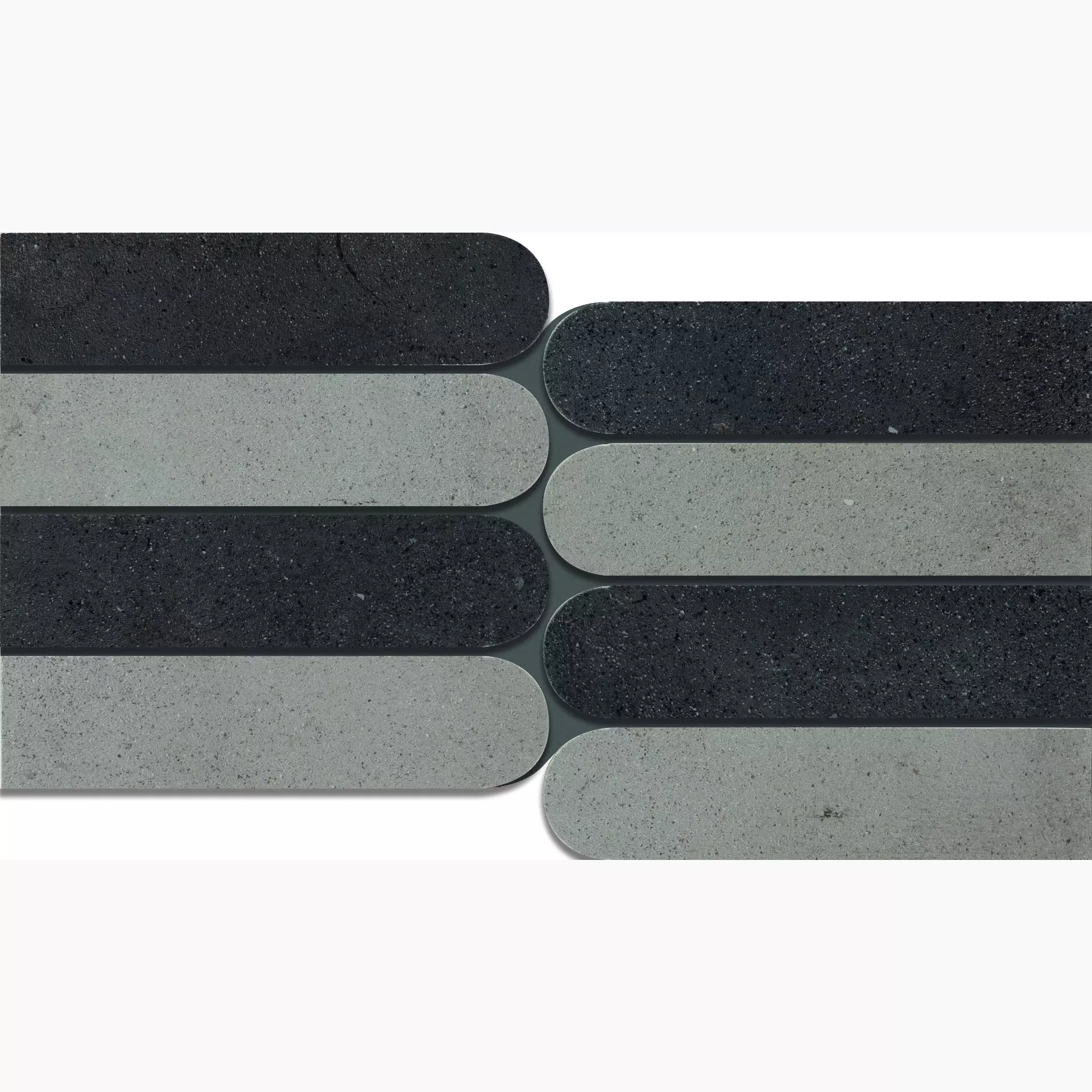 Bodenfliese,Wandfliese Cercom Infinity Antra – Concrete Naturale Antra – Concrete 1073987 natur 20x40cm Mosaik Mix Piano rektifiziert