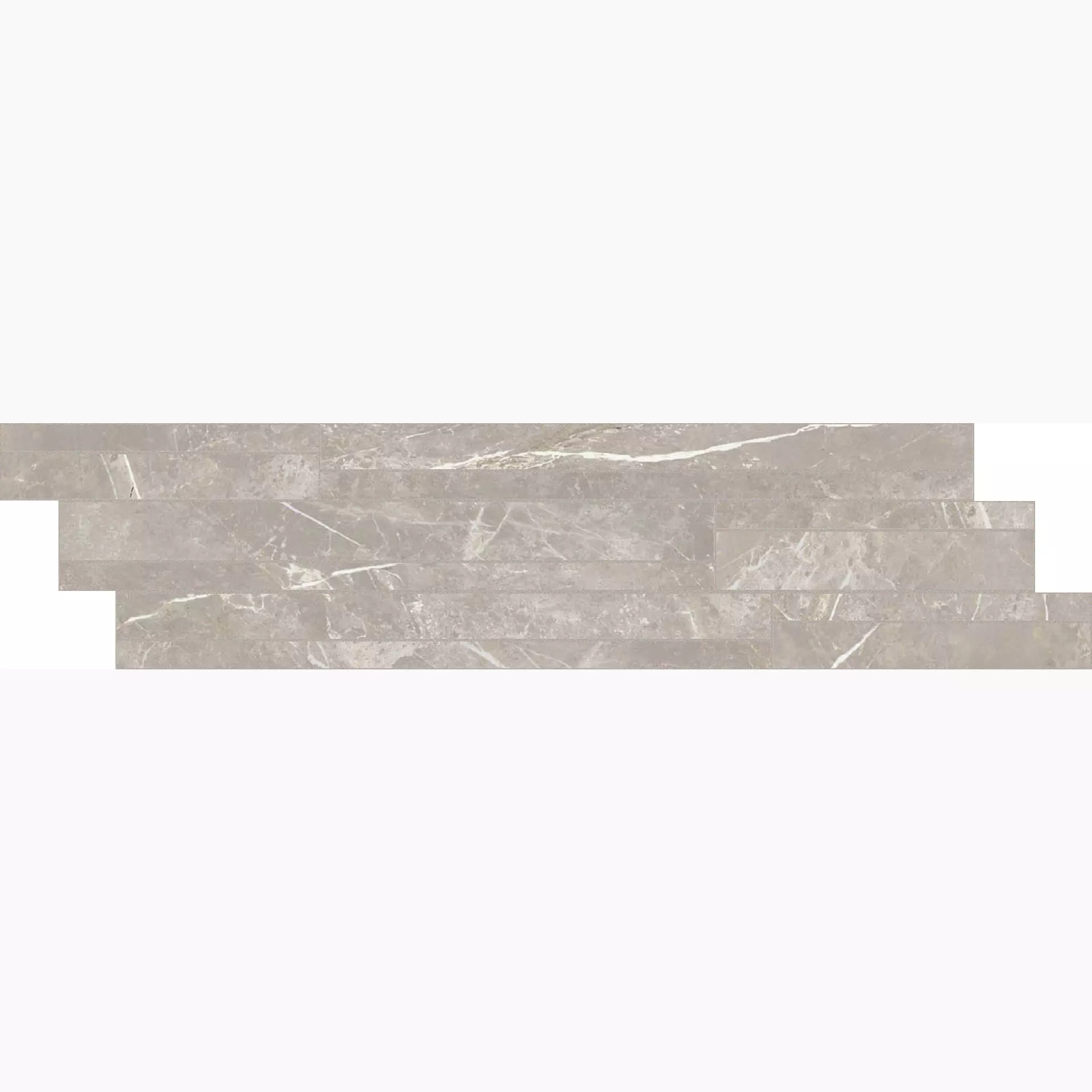 Florim Elemental Stone Of Cerim Grey Dolomia Naturale – Lucido Grey Dolomia 767039 glaenzend natur 15x60cm Modul Bordüre Sfalsato Mix rektifiziert 9mm
