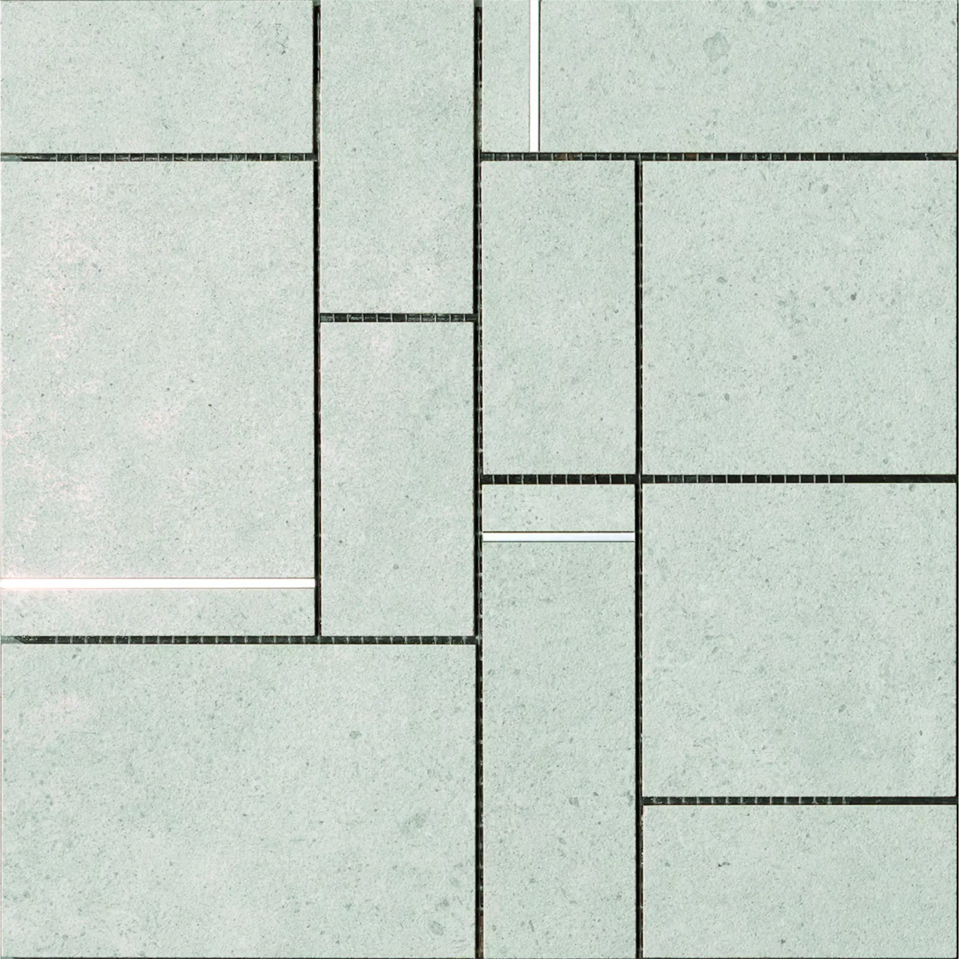 Bodenfliese,Wandfliese Cercom Square White Home White 1065091 30x30cm Mosaik Square rektifiziert