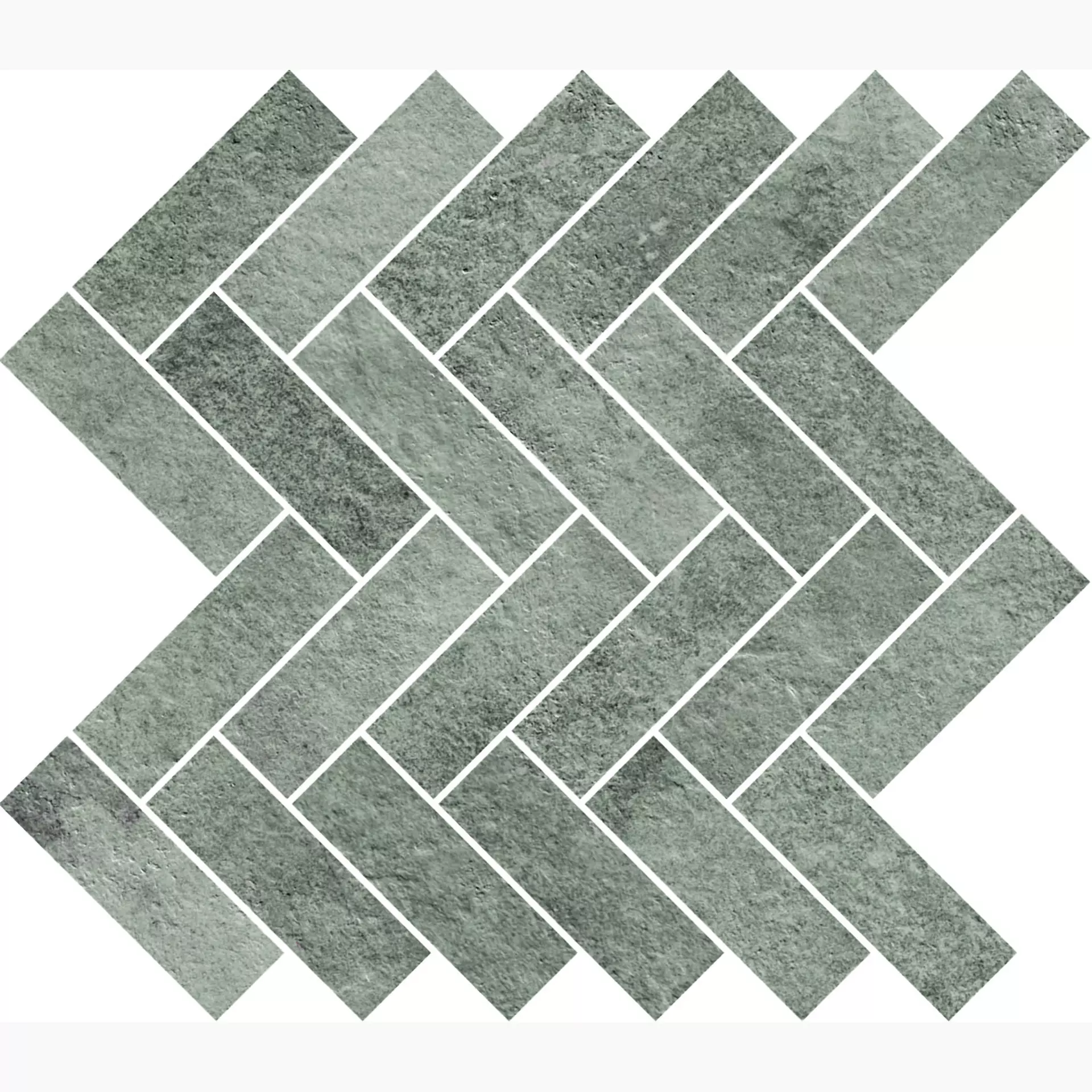Ragno Stoneway Ardesia Grigio Naturale – Matt Mosaik Freccia R5VY 30x36cm 9,5mm