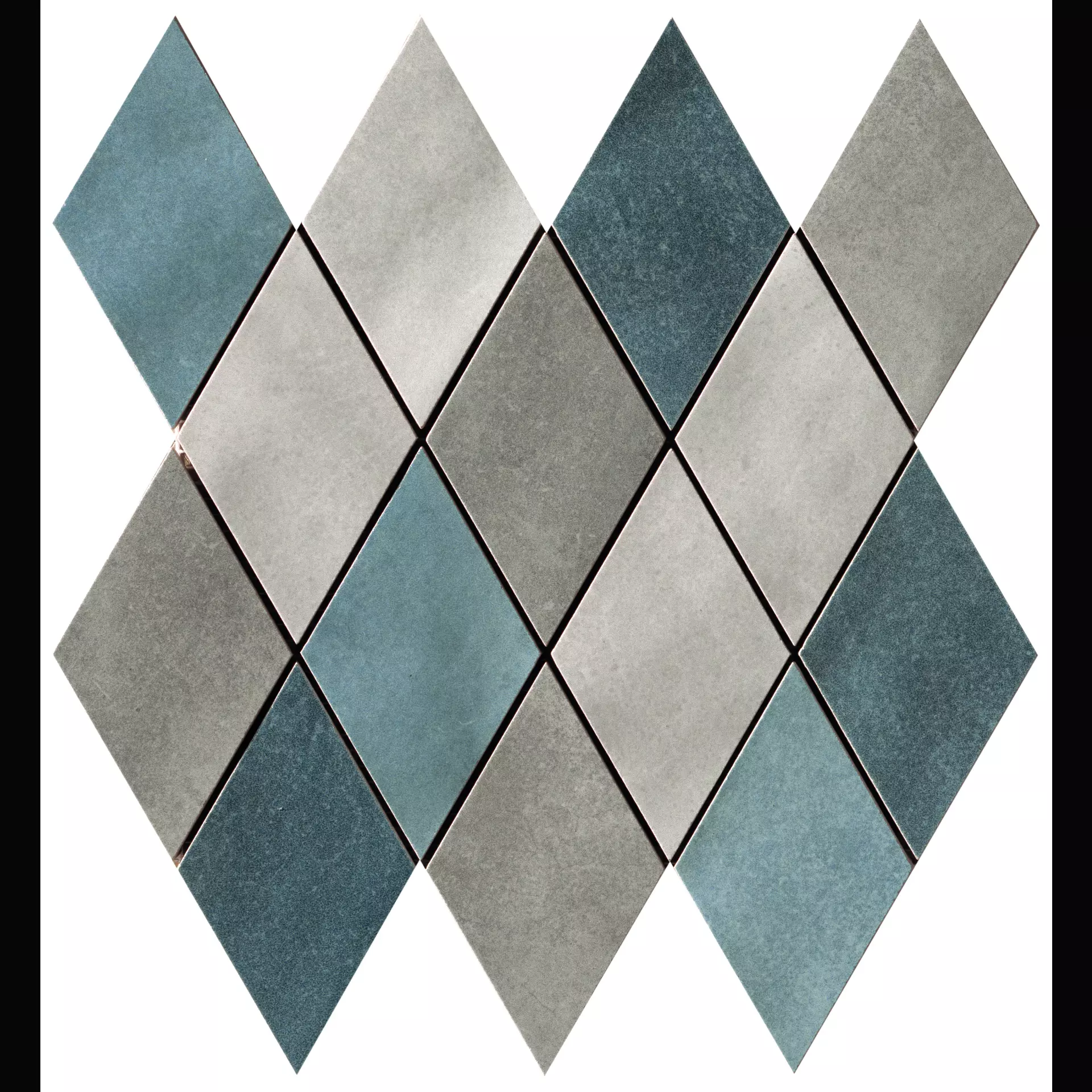 CIR Materia Prima Blue Naturale Mosaik Rombo Mix 1069905 25x25cm