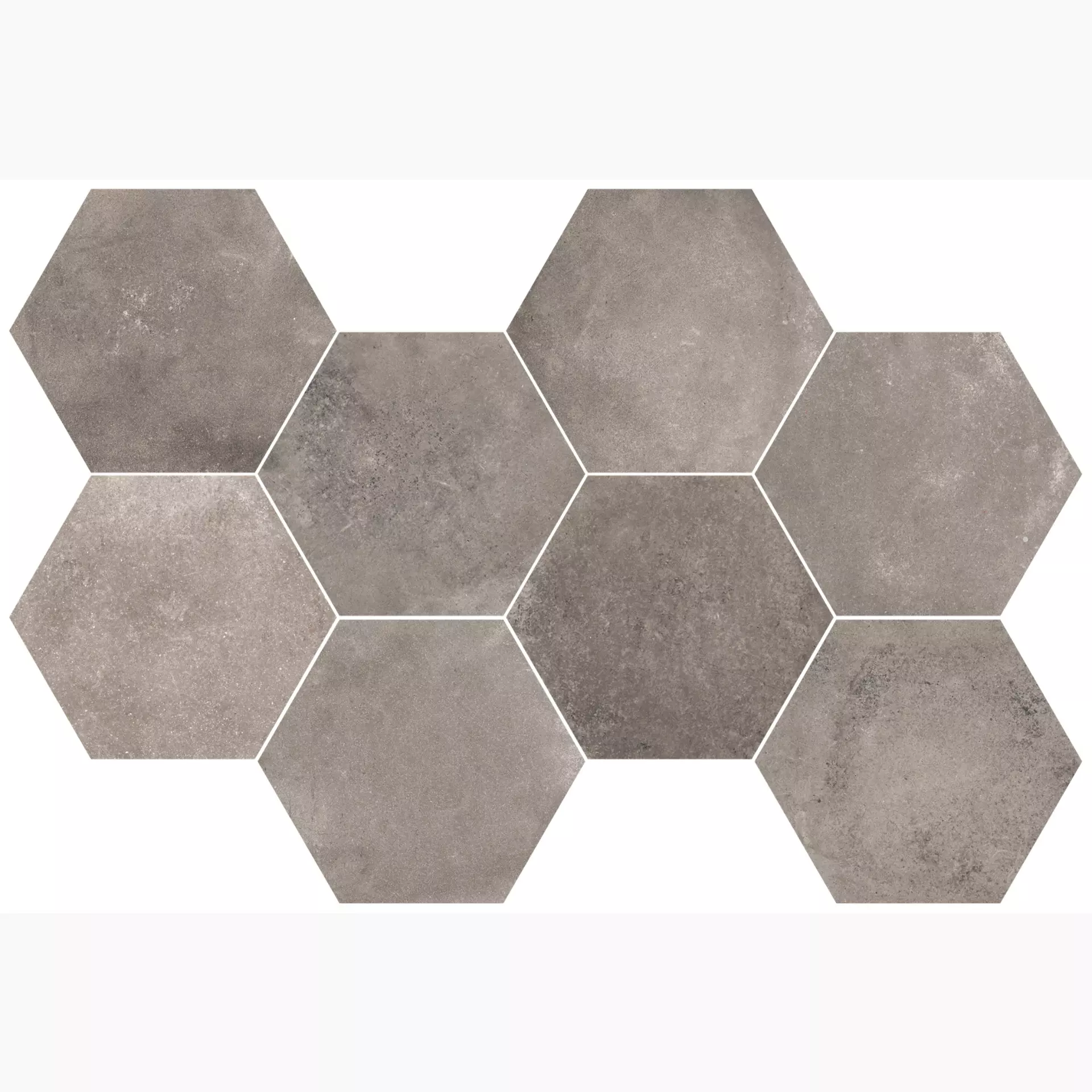 Flaviker Backstage Graphite Naturale Mosaic Hexagon BKES23R 30x50cm 8,5mm