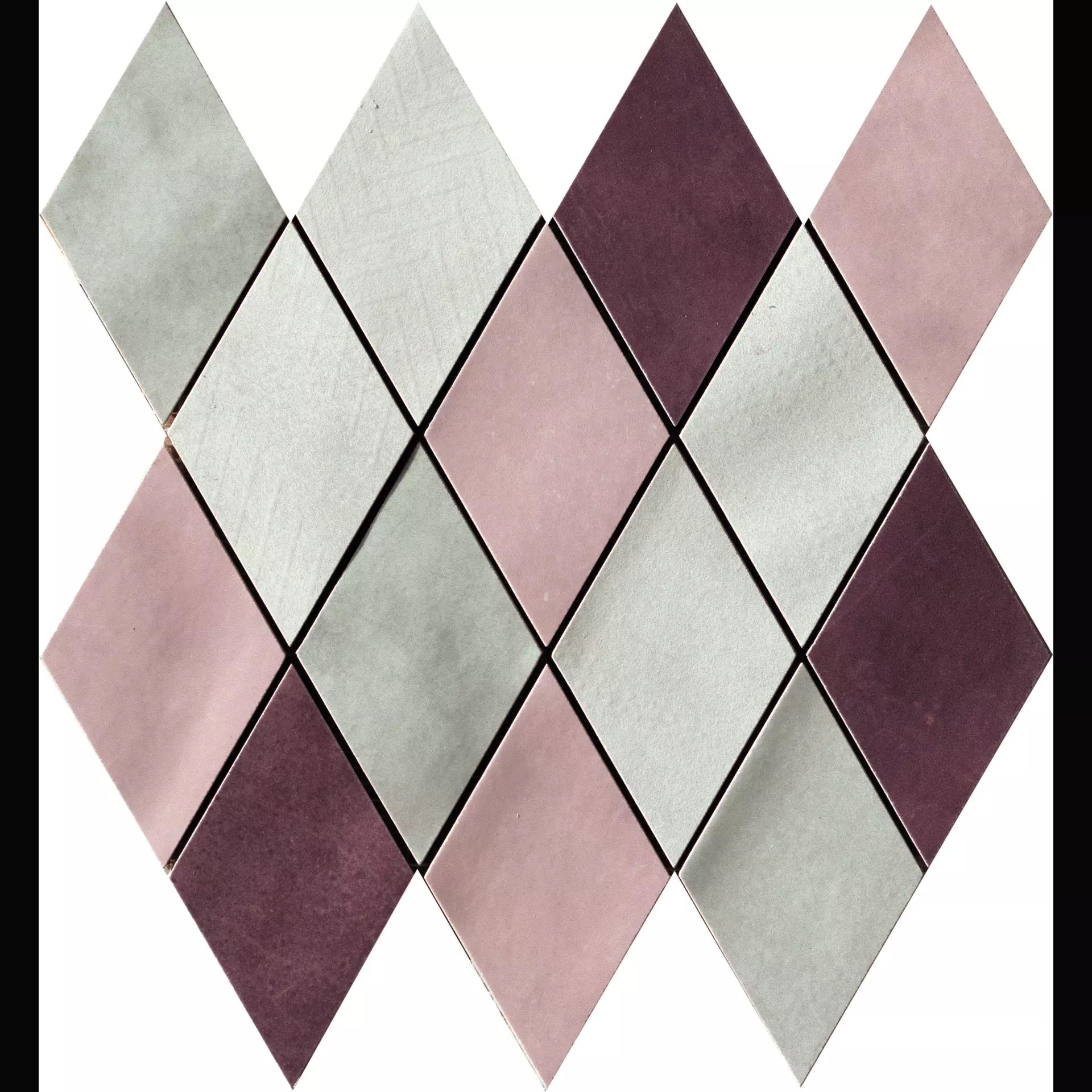 CIR Materia Prima Pink Naturale Mosaik Rombo Mix 1069908 25x25cm