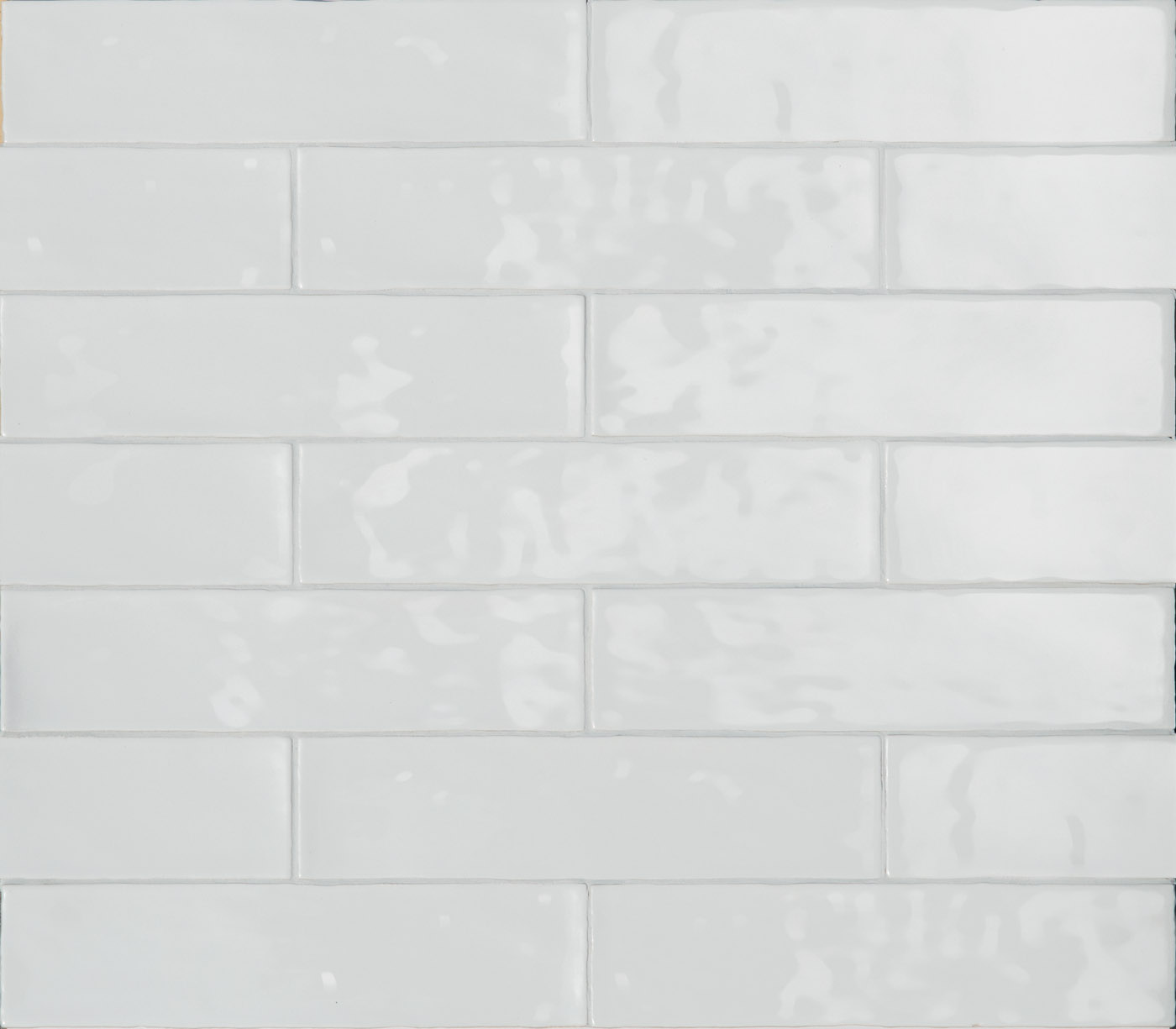 Wandfliese Terratinta Betonbrick Wall White Glossy White TTBB73WGW glaenzend 7,5x30cm 8mm