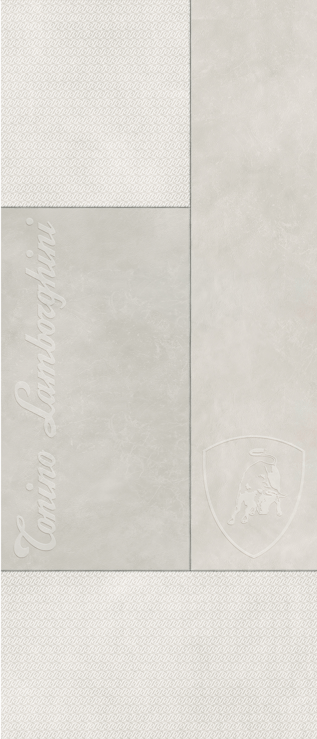 Wandfliese Tonino Lamborghini Korium White Naturale White 167430 natur 120x280cm Square Logo rektifiziert 6mm