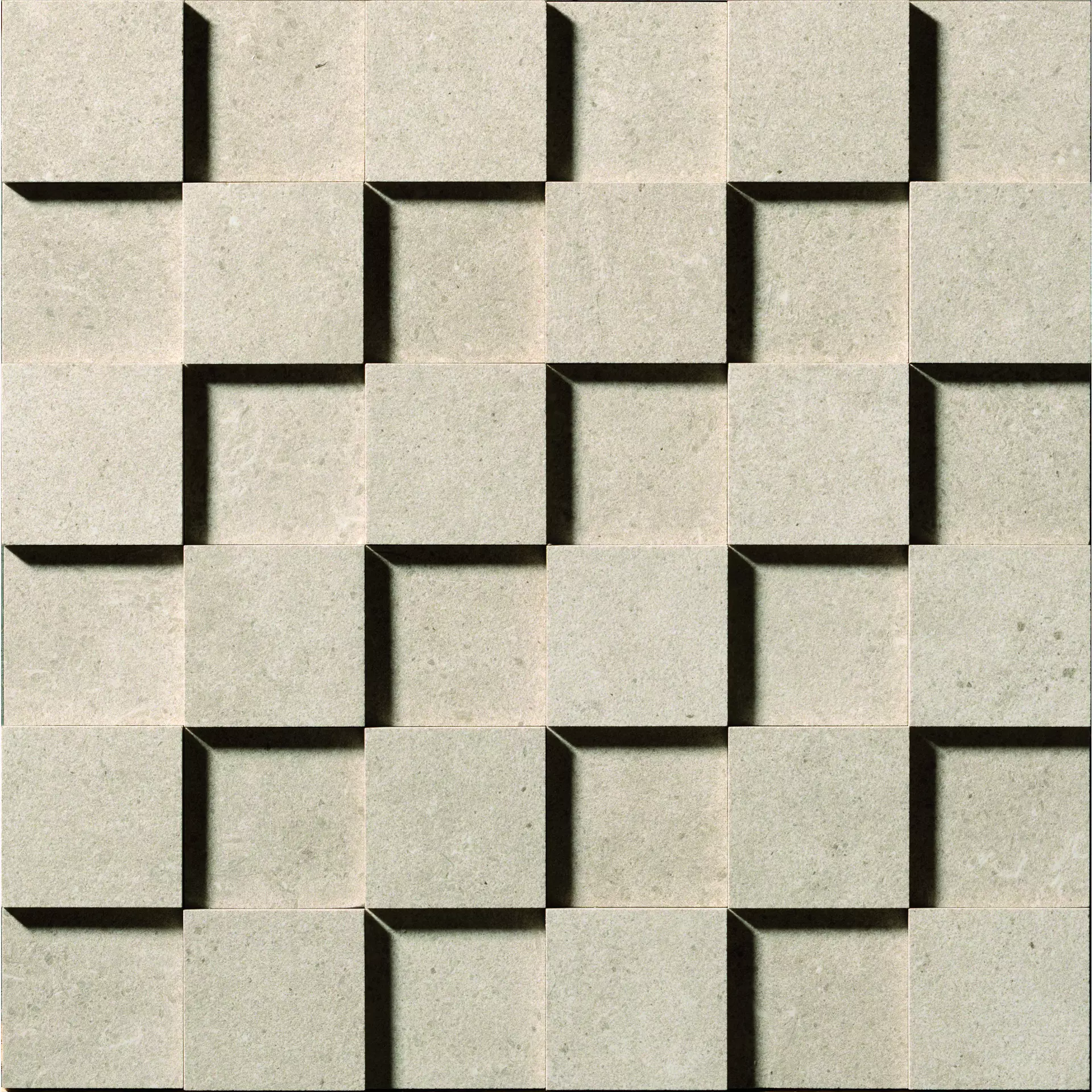 Bodenfliese,Wandfliese Cercom Square Rope Naturale Rope 1065095 natur 30x30cm Mosaik Cube 3D rektifiziert