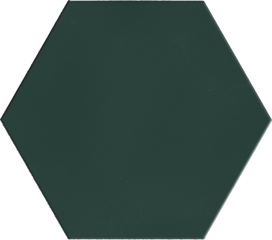 Terratinta Hexa Green Echo Matt Green Echo TTHXF07N matt 14x16cm Hexagon 8,5mm